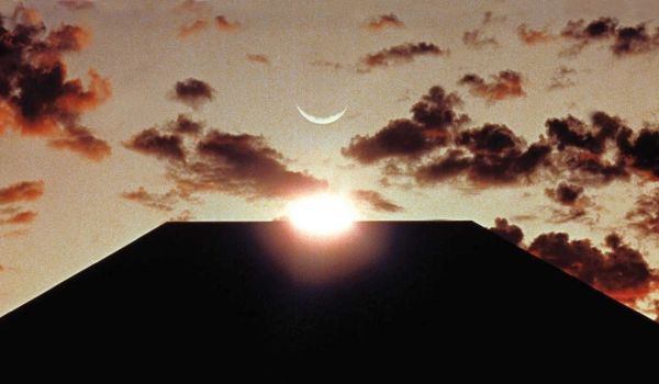 Movie still of the eclipse from 2001: A Space Odyssey (1969)