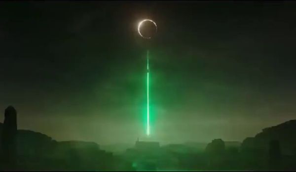 Movie still of the eclipse from: A Star Wars Story (2016) 