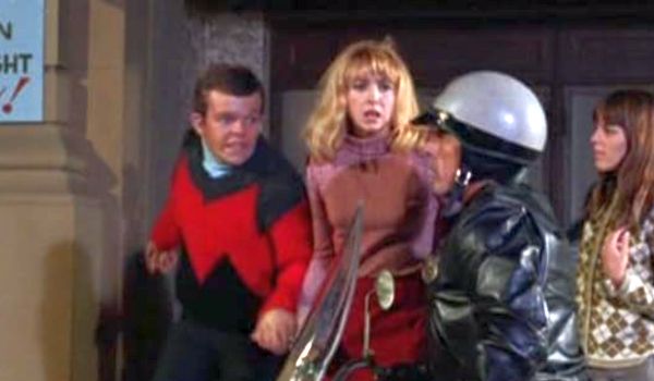 Television still of Teri Garr as Girl Outside the Rink in the Batman episode "Instant Freeze"