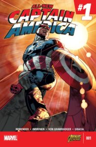 Cover artwork of All-New Captain America #1 by Stuart Immonen