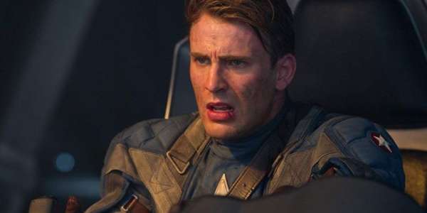 Movie still of Chris Evans as Captain America / Steve Rogers in the Marvel Cinematic Universe movie Captain America: The First Avenger (2011)