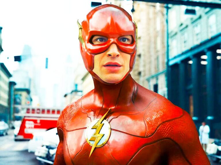 Movie still of Ezra Miller as Barry Allen / The Flash in The Flash (2023)