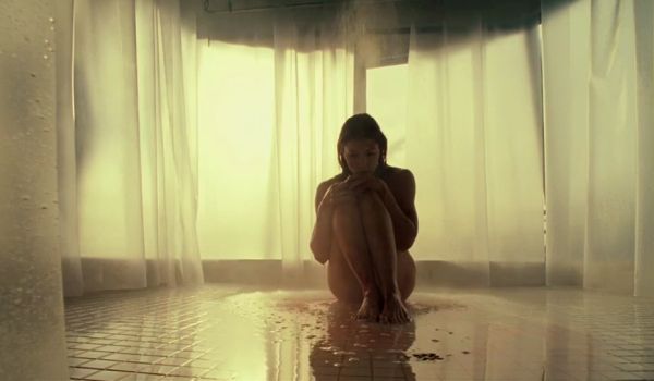 Movie still of Jessica Biel as Abigail Whistler in shower Blade: Trinity (2004)