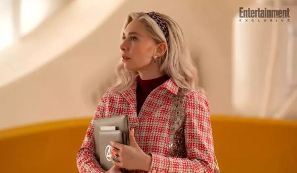 Movie still of Vanessa Kirby as Sue Storm / Invisible Woman in Marvel Studios' The Fantastic Four: First Steps (2025)