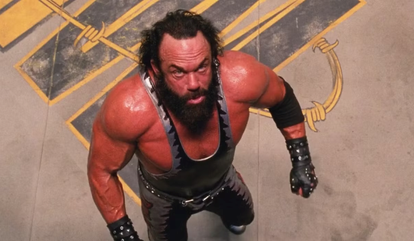 Movie still of Randy Savage as Bonesaw McGraw in Spider-Man (2002)