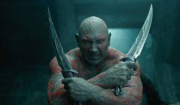 Movie still of Dave Bautista as Drax in Guardians of the Galaxy (2014)