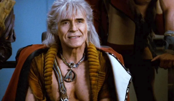 Movie still of Ricardo Montalban as Khan Noonien Singh in the sci-fi movie Star Trek II: The Wrath of Khan (1982)