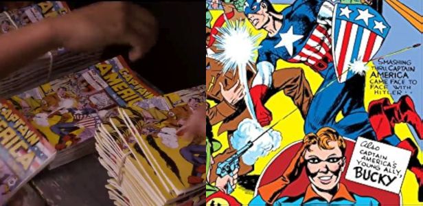 There's a Real Comic in the Movie in Captain America: The First Avenger (2011)