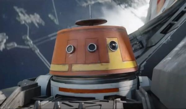 Television still of Dave Filoni as C1-10P in Star Wars: Ahsoka