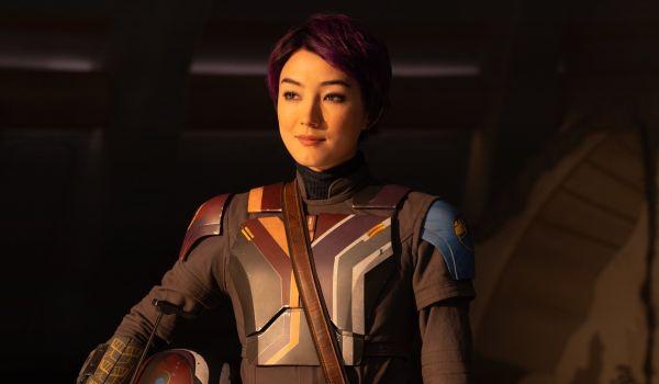 Television still of Natasha Liu Bordizzo as Sabine Wren in Star Wars: Ahsoka