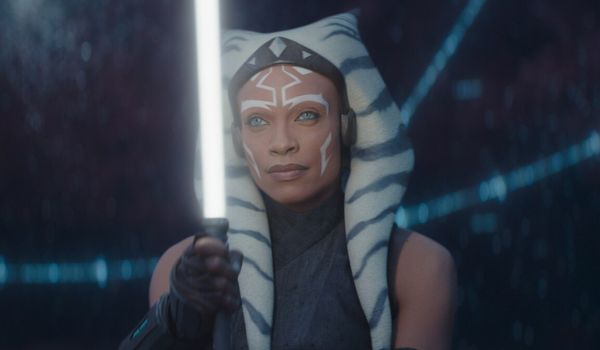 Television still of Rosario Dawson as Ahsoka Tano in Star Wars: Ahsoka
