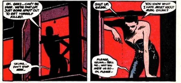 Comic panel of Batman: Year One (1987)