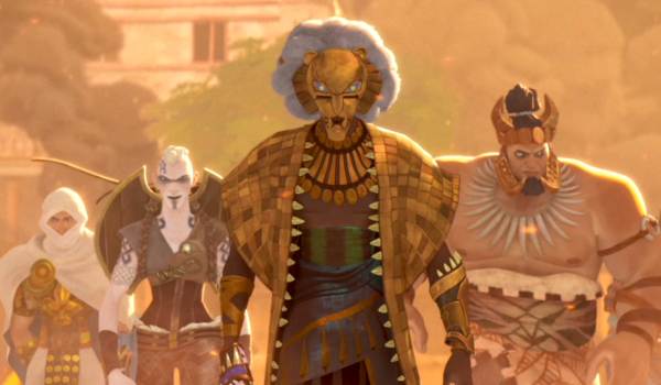 Television still of the Marvel Cinematic Universe show Eyes of Wakanda