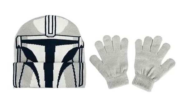 Star Wars Kid's Mandalorian Knit Hat & Gloves Combo from Fun.com