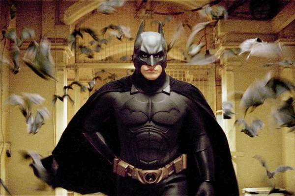 Movie still of Christian Bale as Bruce Wayne / Batman in the sci-fi movie Batman Begins (2005)