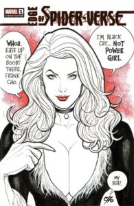 Image of Frank Cho Outrage Variant Cover Black Cat 2