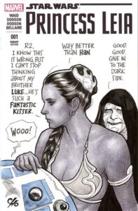 Image of Frank Cho Outrage Variant Cover Leia Organa 