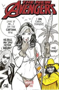 Image of Frank Cho Outrage Variant Cover Rogue 1