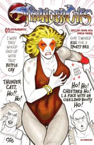 Frank Cho Outrage With Rogue, Wonder Woman, Black Cat And Poison Ivy - Cheetara