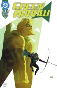 Green Arrow #31 cover comic book artwork by Taurin Clarke