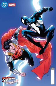 Superman and Spider-Man 2026 DC Marvel crossover comic cover variant by Daniel Sampere and Tomeu Morey