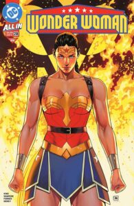 Wonder Woman #28 cover comic book artwork by Daniel Sampere