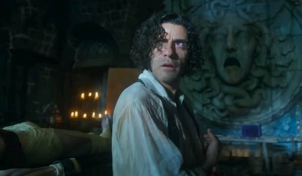 Movie still of Oscar Isaac as Victor Frankenstein in the sci-fi movie Frankenstein (2025)