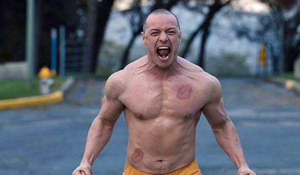 Movie still of James McAvoy in the sci-fi movie Glass (2019)