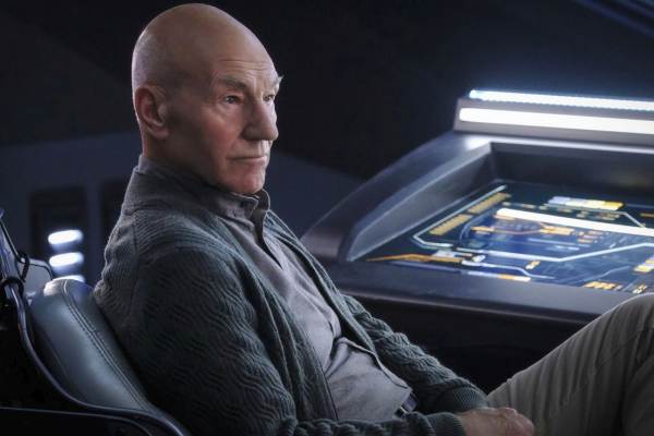 Television still of Patrick Stewart as Jean-Luc Picard in Star Trek: Picard