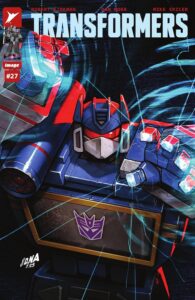 Transformers #27 cover comic book artwork by David Nakayama