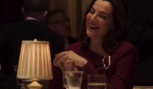 Television still of Ayelet Zurer as Vanessa Fisk in the sci-fi show Daredevil: Born Again