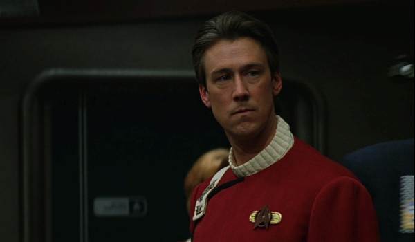 Movie still of Alan Ruck as Capt. Harriman in the sci-fi movie Star Trek Generations (1994)