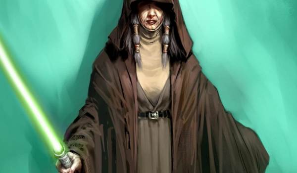 Star Wars Villain Darth Traya in Star Wars Knights of the Old Republic II The Sith Lords 2004 