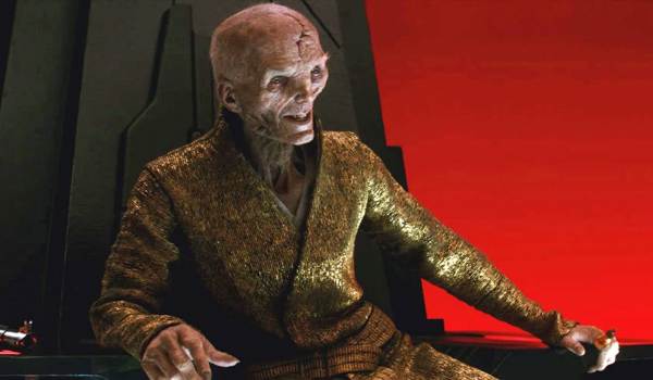 Movie still of Andy Serkis as Supreme Leader Snoke in the sci-fi movie Star Wars: Episode VIII – The Last Jedi (2017)
