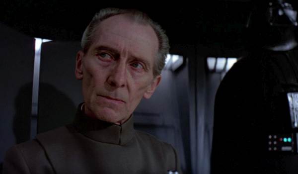 Screenshot of Peter Cushing as Grand Moff Tarkin in Star Wars: Episode IV - A New Hope (1977)