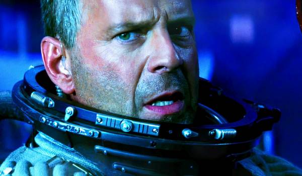 Movie still of Bruce Willis as Harry S. Stamper in the sci-fi movie Armageddon (1998)