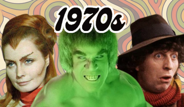 Banner for 1970s with Hulk, Doctor Who, and Maya 