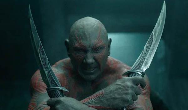 Screenshot of Dave Bautista as Drax in Guardians of the Galaxy (2014)