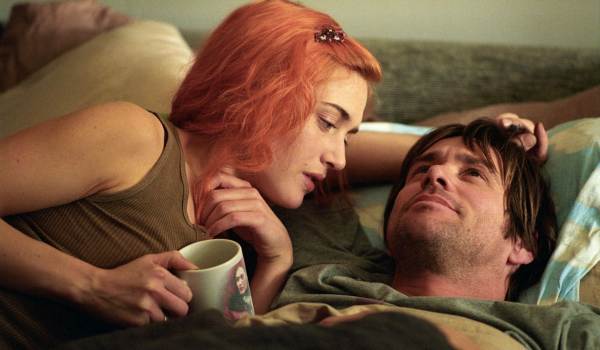 Movie still of Kate Winslet as Clementine Kruczynski, and Jim Carrey as Joel Barish in the sci-fi movie Eternal Sunshine of the Spotless Mind (2004)