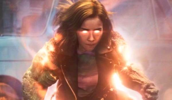 Screenshot of Emilia Clarke as G'iah in Marvel Studios' Secret Invasion (2023)