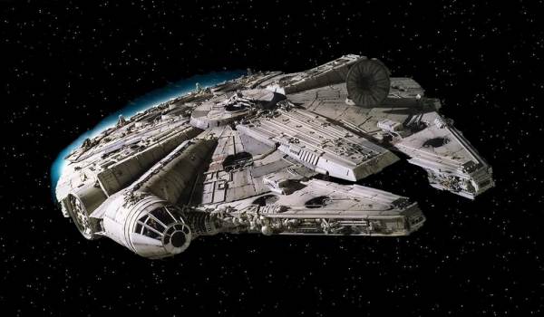 Millennium Falcon – modified freighter from Star Wars known for speed and smuggling