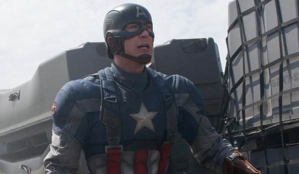 Chris Evans as Steve Rogers, Captain America, in the 2014 film Captain America: The Winter Soldier.