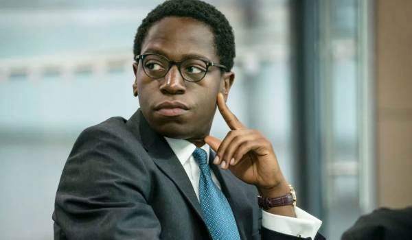 David Jonsson as Gus Sackey in HBO's Industry