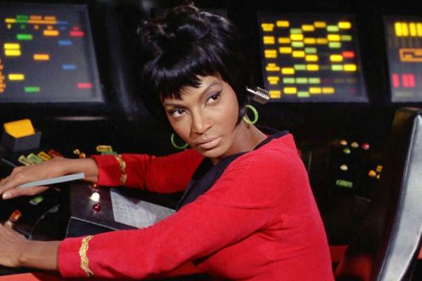Nichelle Nichols as Nyota Uhura in Star Trek: The Original Series