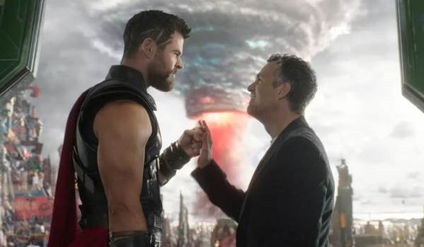 Thor and Hulk standing together in Thor: Ragnarok