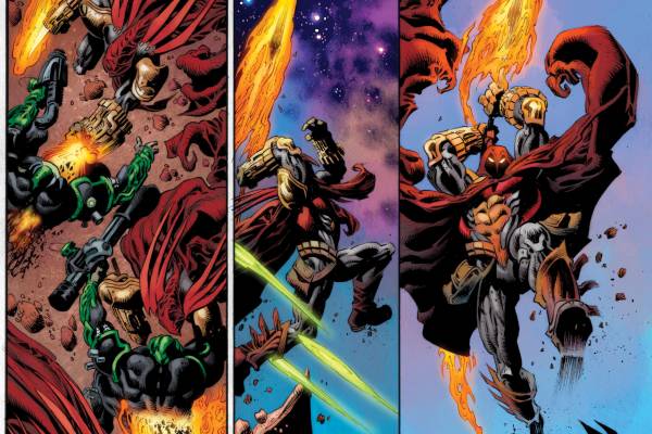 Comic artwork of Green Lantern: Doomed Cosmos by Kyle Hotz