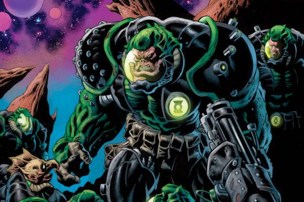 Comic artwork of Green Lantern: Doomed Cosmos #1 by Kyle Hotz