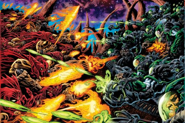 Comic artwork of Green Lantern: Doomed Cosmos #1 by Kyle Hotz