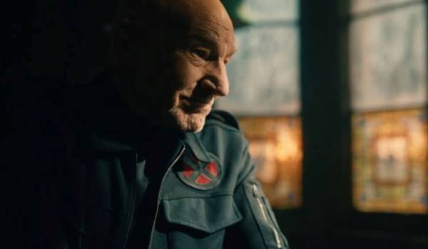 Patrick Stewart as Professor Charles Xavier/Professor X in the sci-fi movie Avengers: Doomsday (2026)