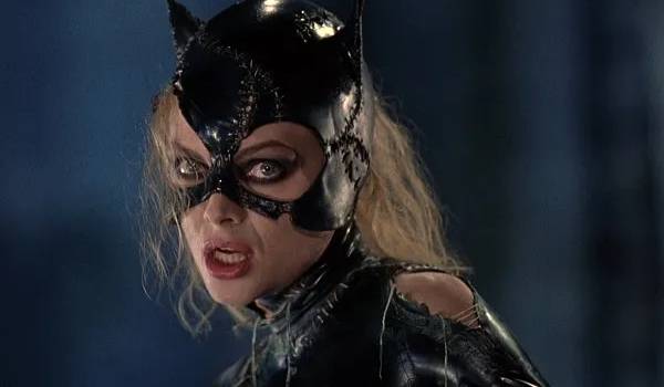 Michelle Pfeiffer as Catwoman / Selina Kyle in the superhero movie Batman Returns (1992)